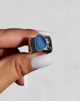 Floral Aplique Opal Ring