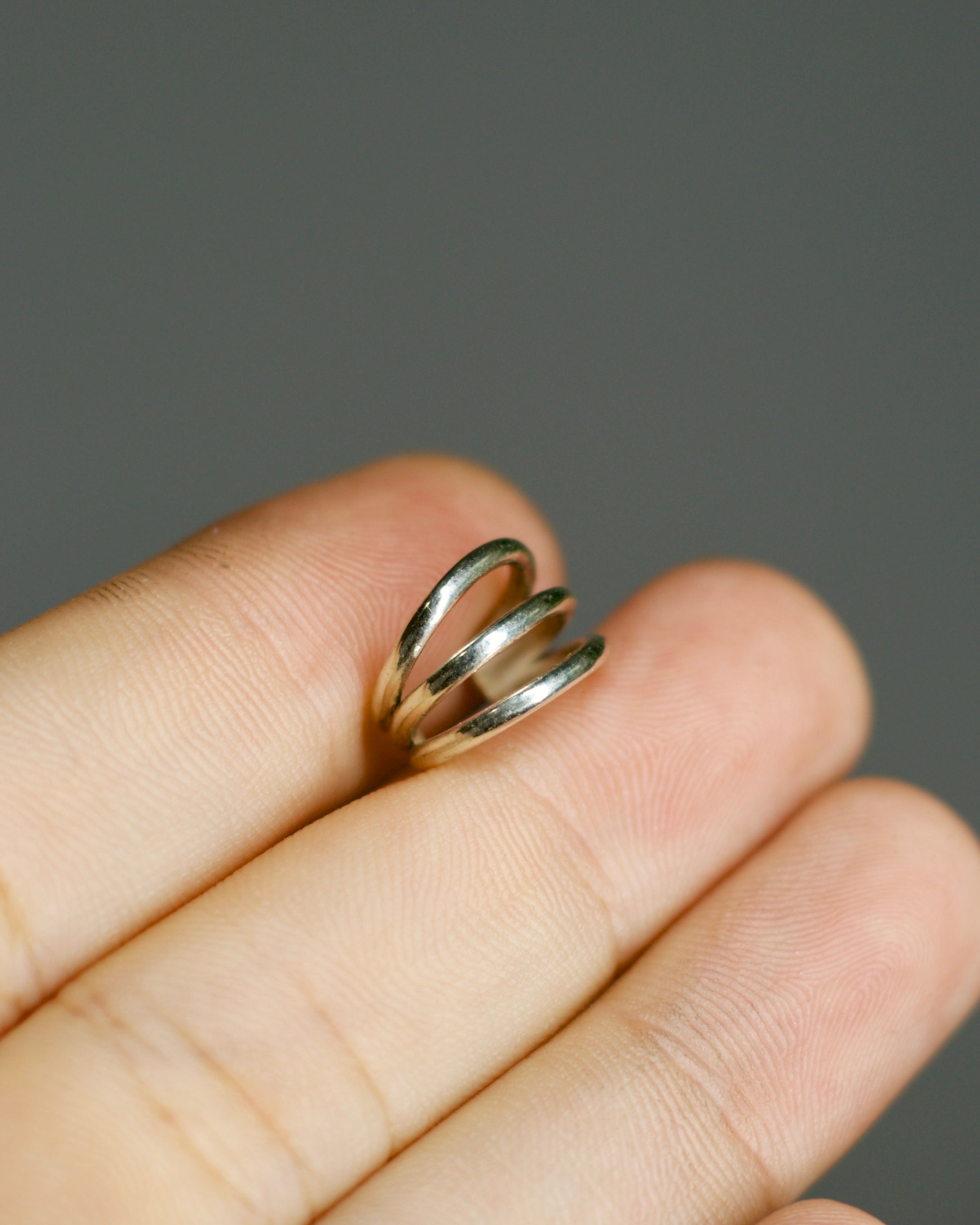 Triple Silver Ear Cuff