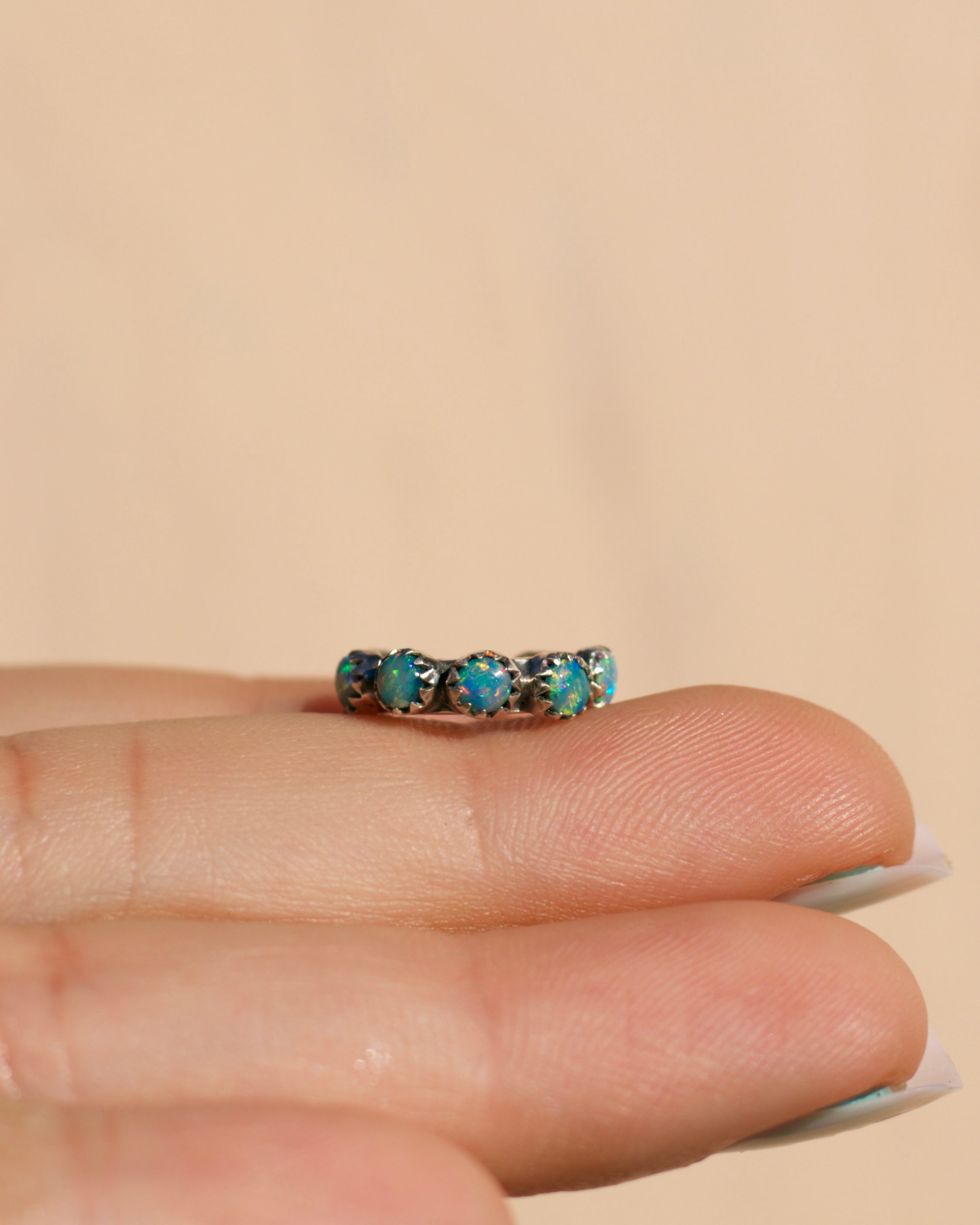 Opal Huggie Ear Cuff