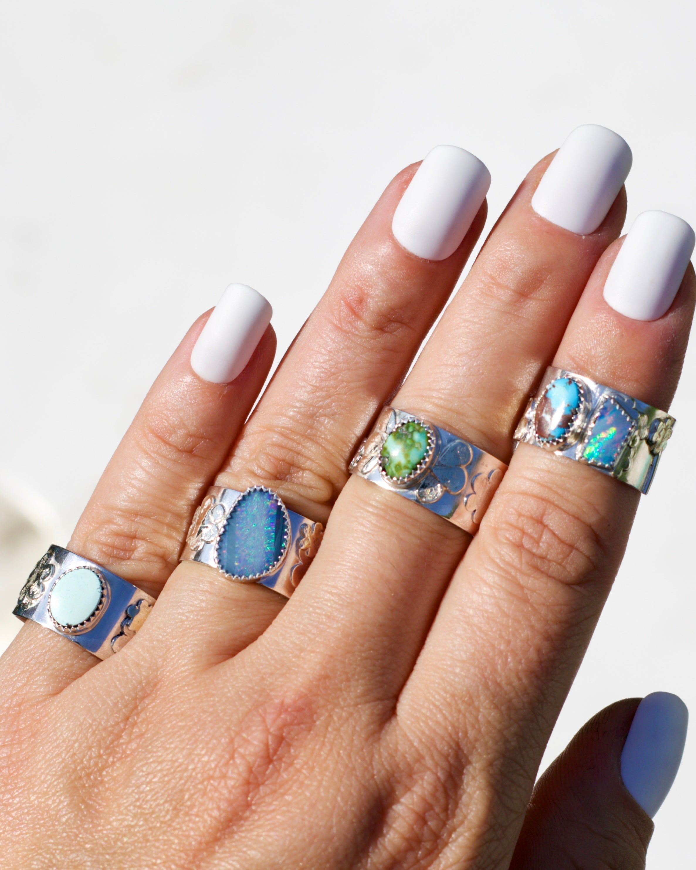 Floral Turquoise Ring