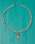 White Mermaid Necklace in Pearl