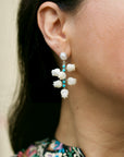 Blue Lilly Earrings