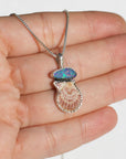 Opal and Shell Necklace