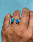 Open Ring Turquoise and Opal