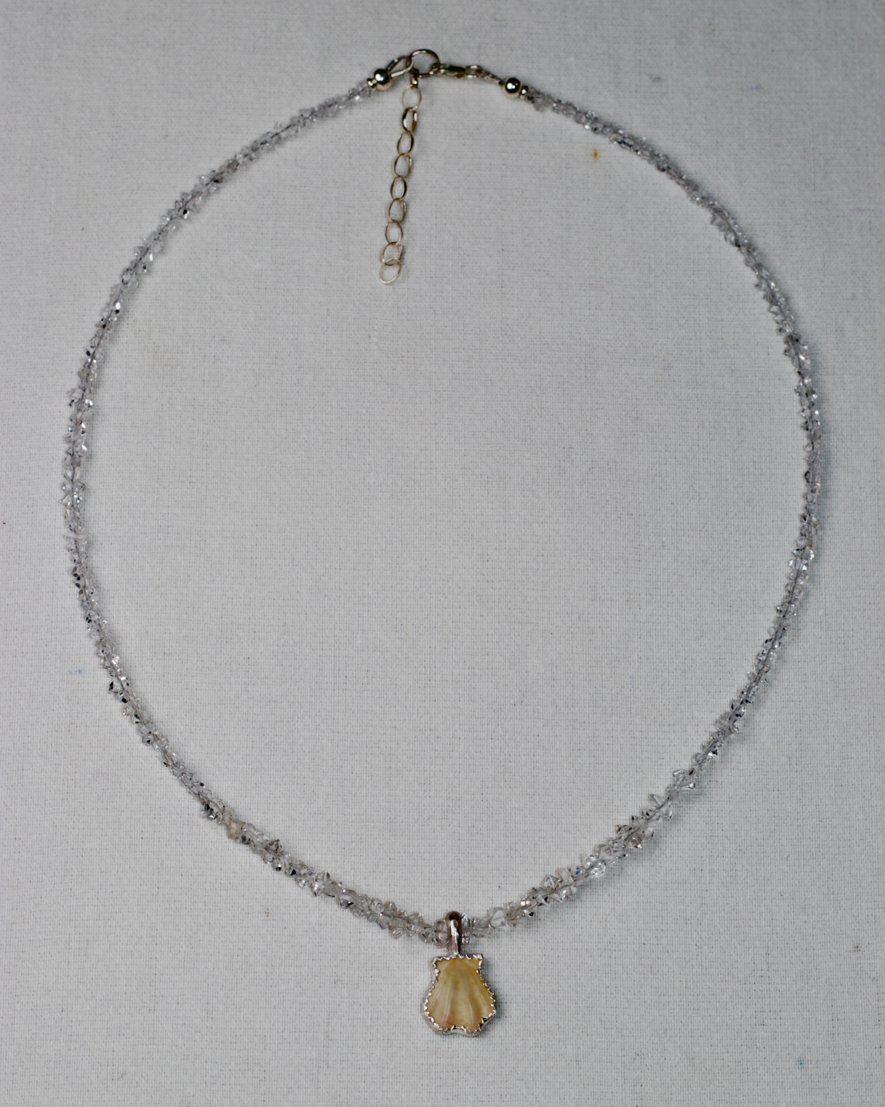 Herkimer Diamond Mermaid Necklace.