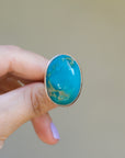Turquoise Egg Ring - Size 10 3/4