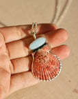 Opal and Shell Necklace