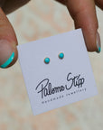 Gold Turquoise Studs