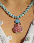 Opal and Shell Necklace