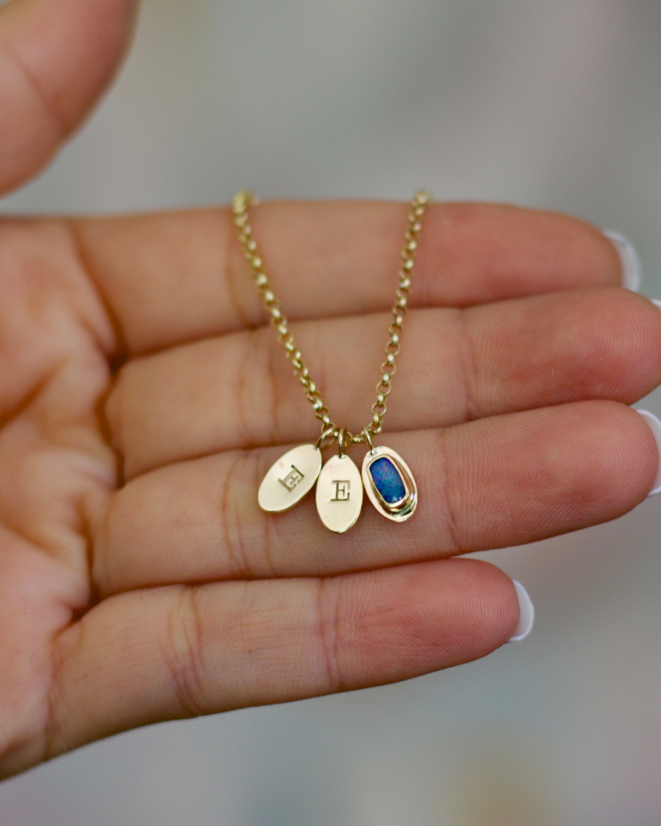 “The Letter I Love” Charm - Gold