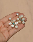 Blue Lilly Earrings