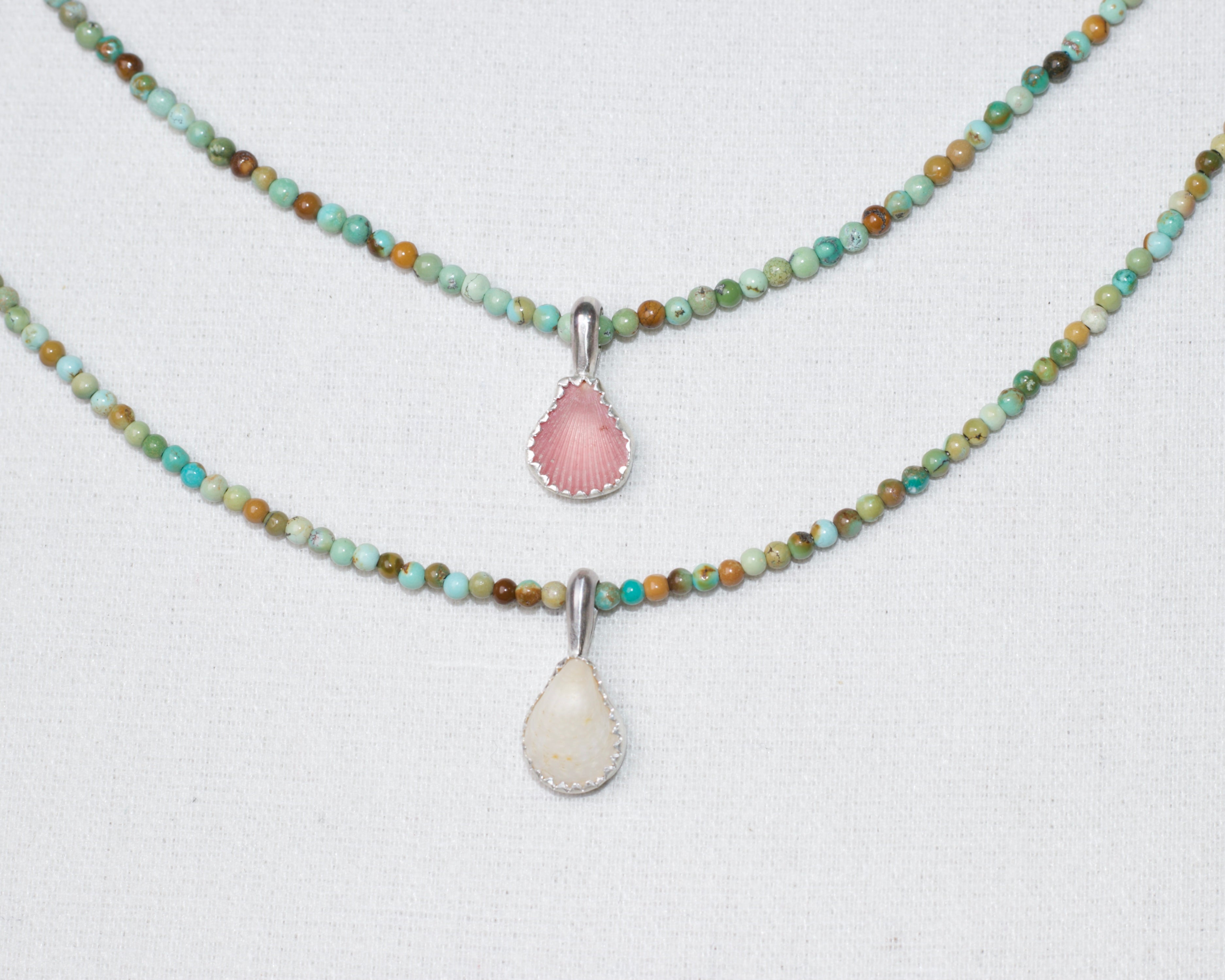 Turquoise Beaded mini Mermaid Necklace