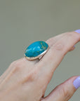 Turquoise Egg Ring - Size 10 3/4