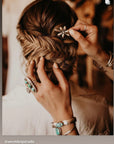Flower Hair Pin - Fresh Water Pearl -
