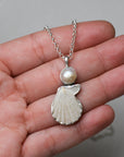 Fresh Water Pearl and Shell Necklace