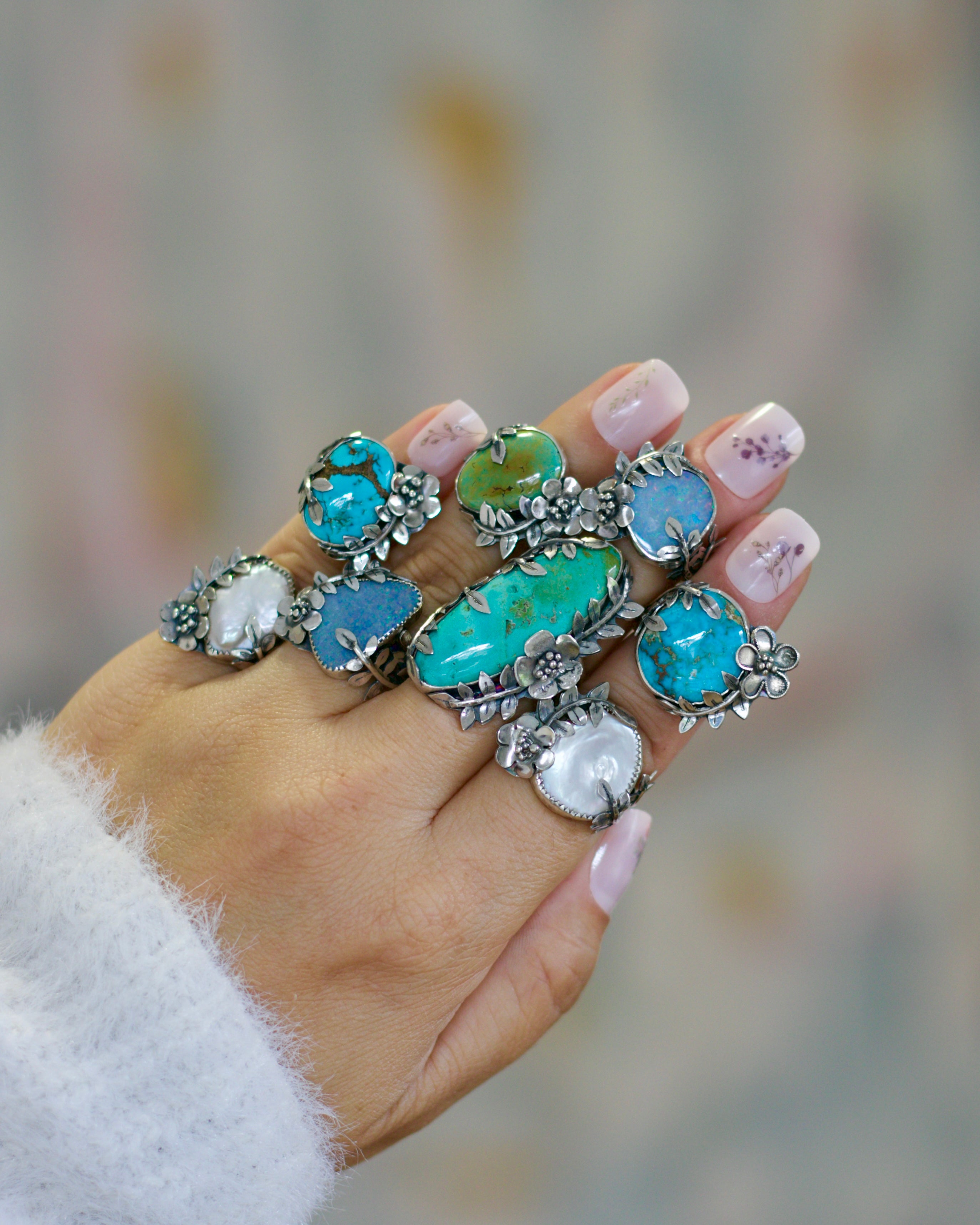 Naturaleza Turquoise Ring. Size 7