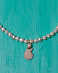 White Mermaid Necklace in Pearl