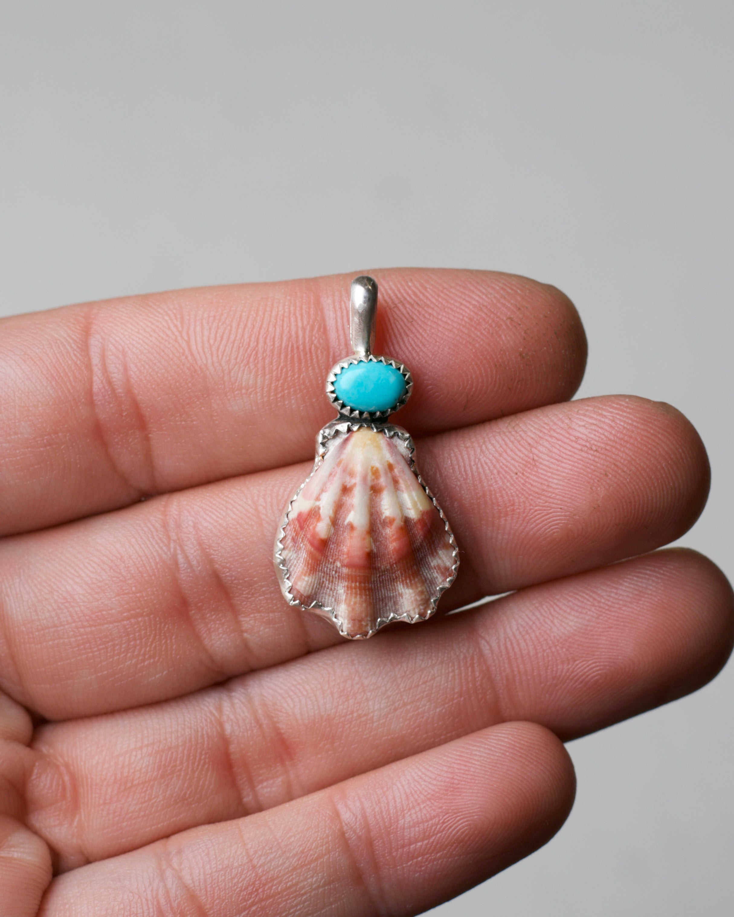 Turquoise and Shell Necklace