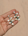 Blue Lilly Earrings