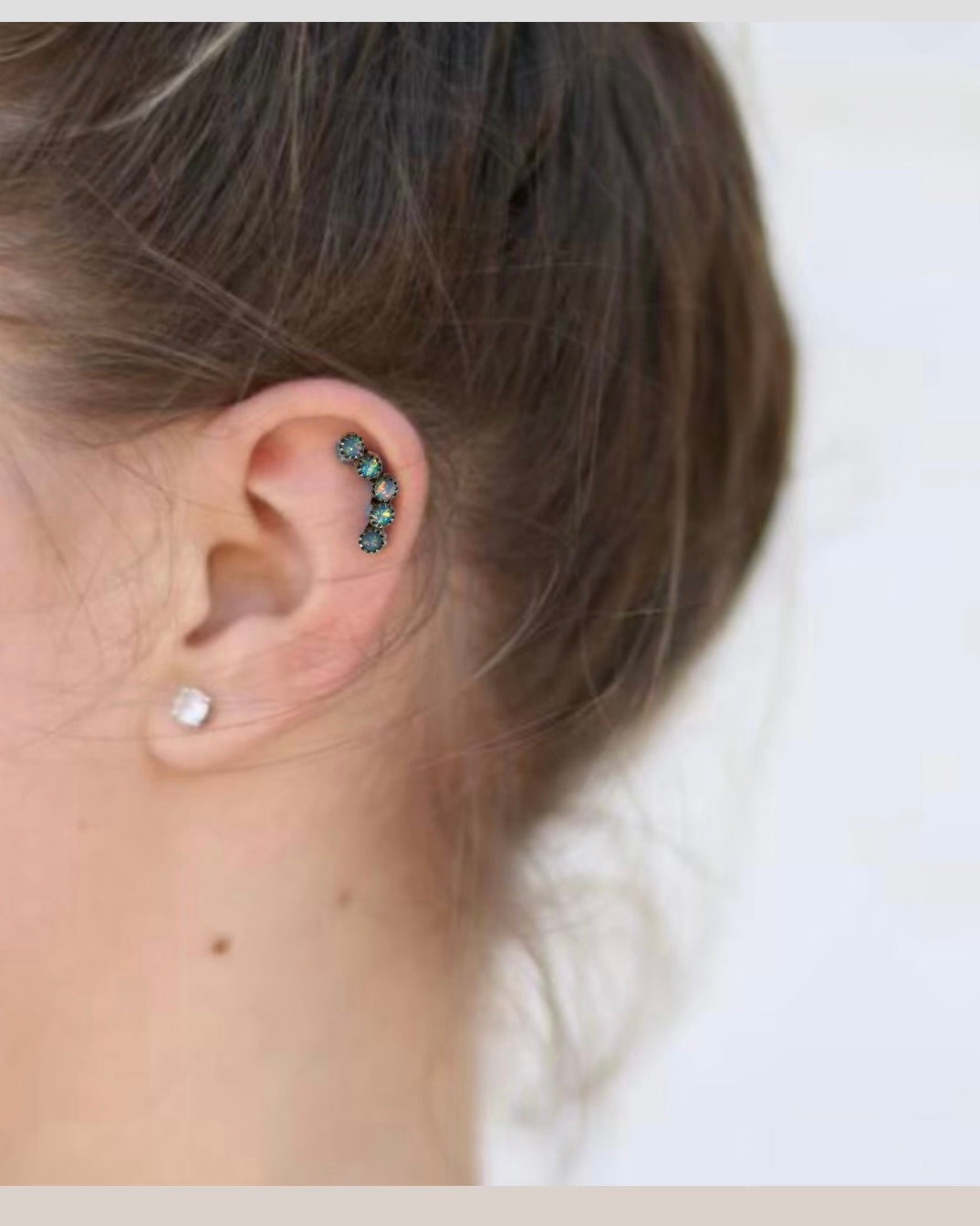 Opal Cartilage Earring