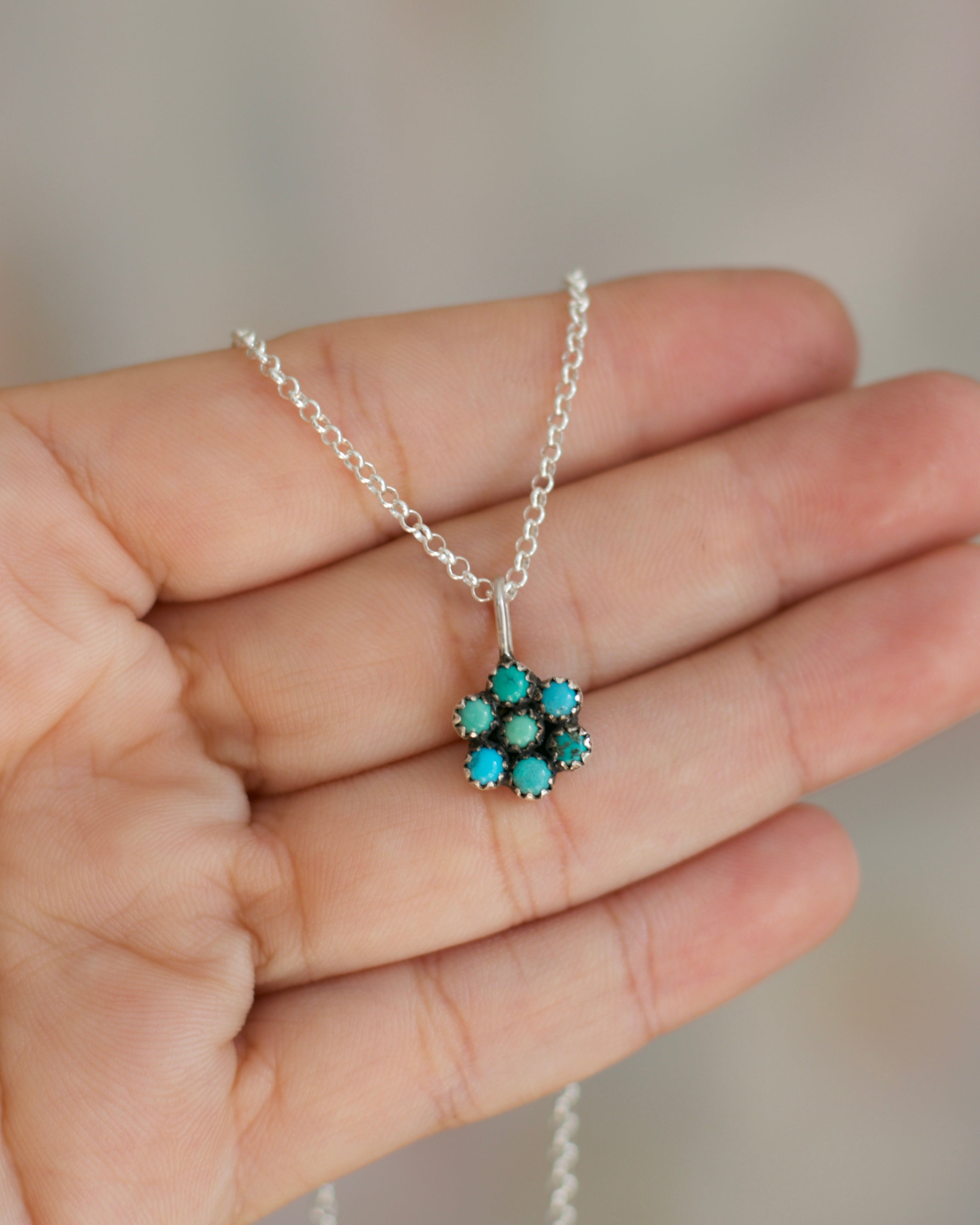 Fleur Pendant Turquoise