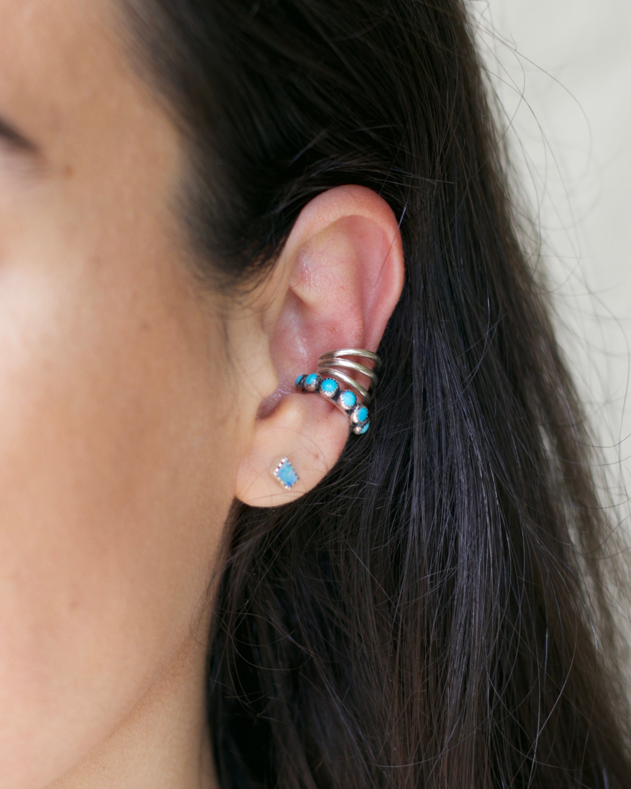 Triple Silver Ear Cuff