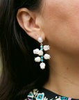 Blue Lilly Earrings