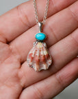 Turquoise and Shell Necklace