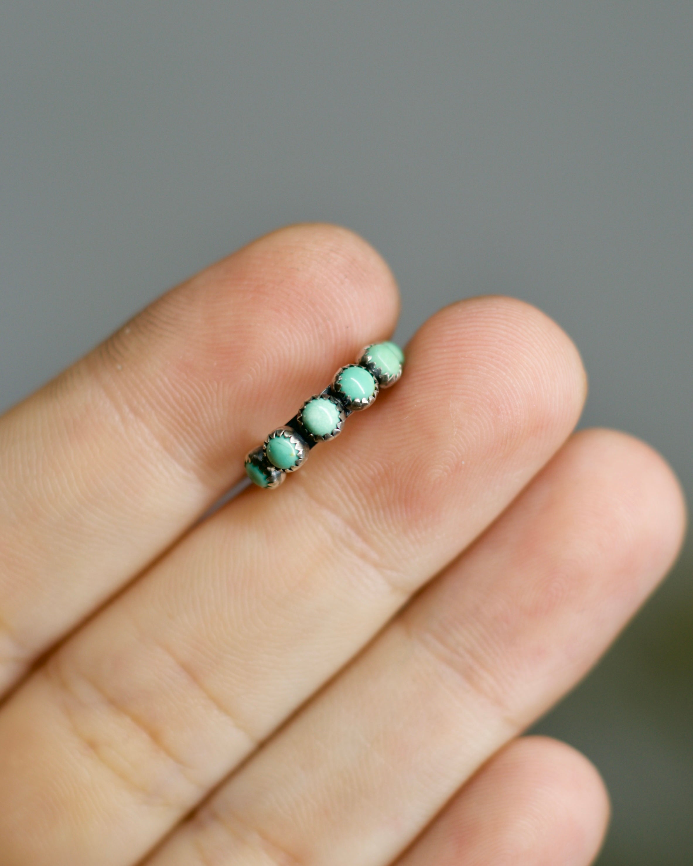 All Green Turquoise Ear Cuff