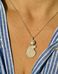 Fresh Water Pearl and Shell Necklace