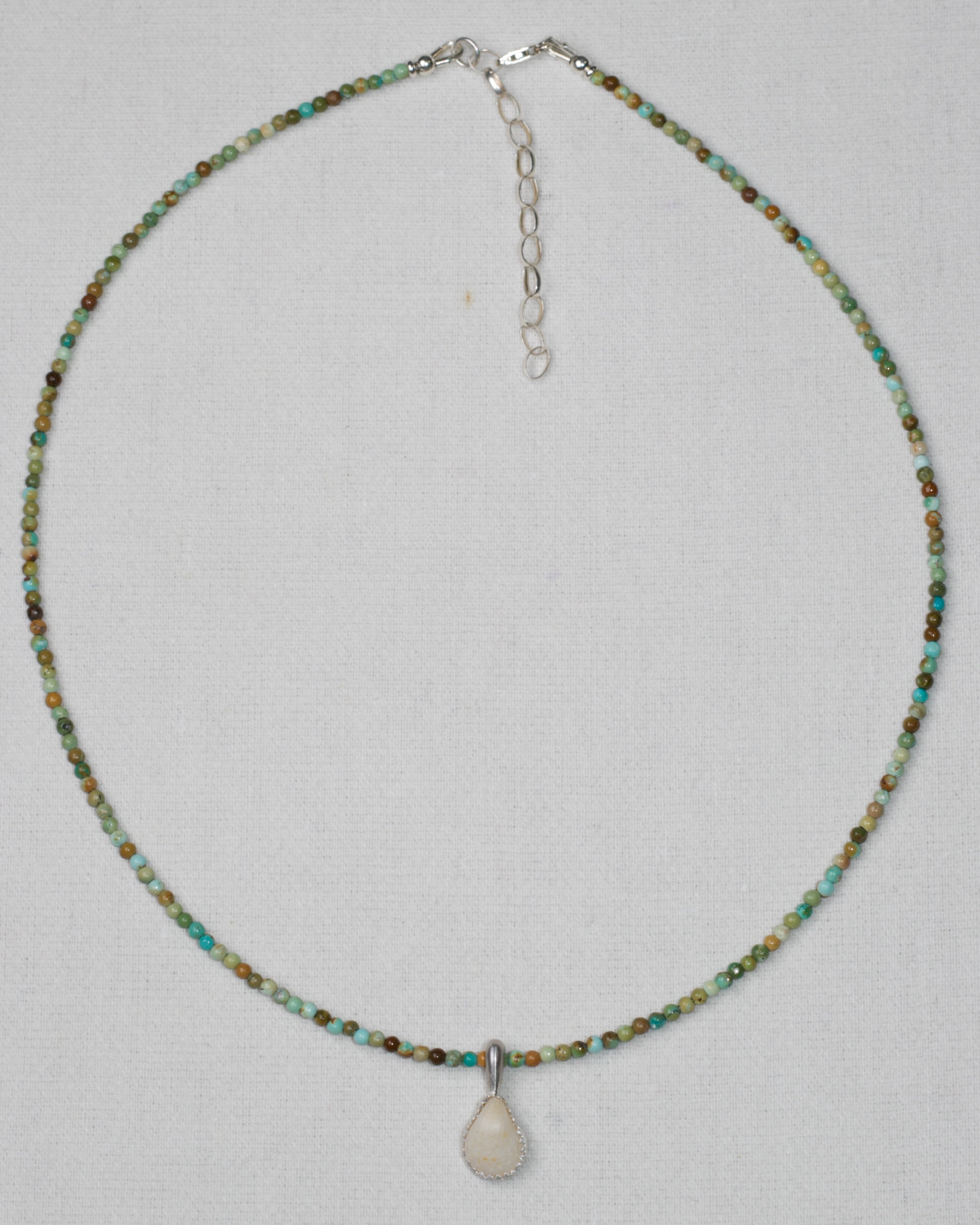 Turquoise Beaded mini Mermaid Necklace