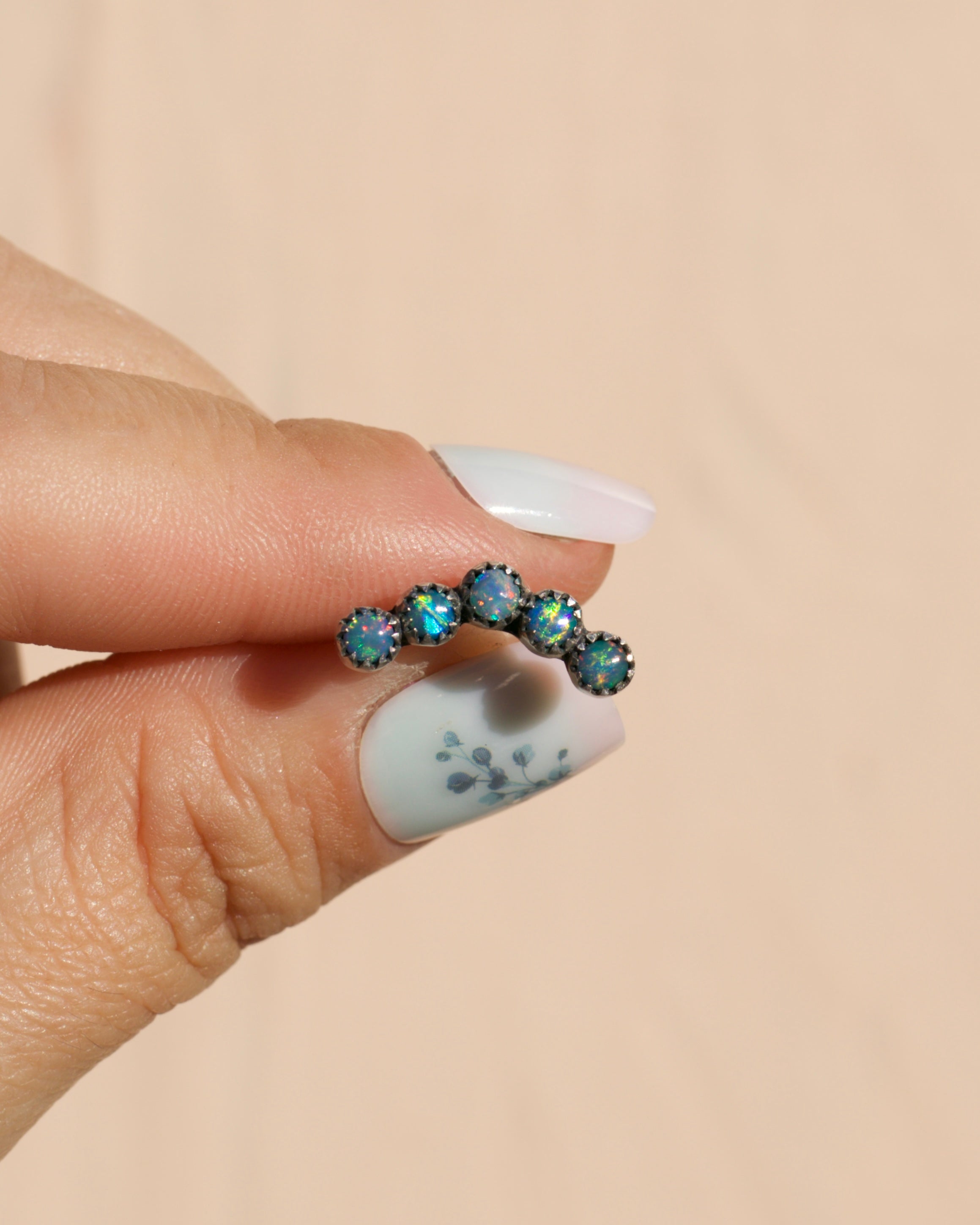 Opal Cartilage Earring