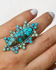 Twin Sister Ring in Turquoise
