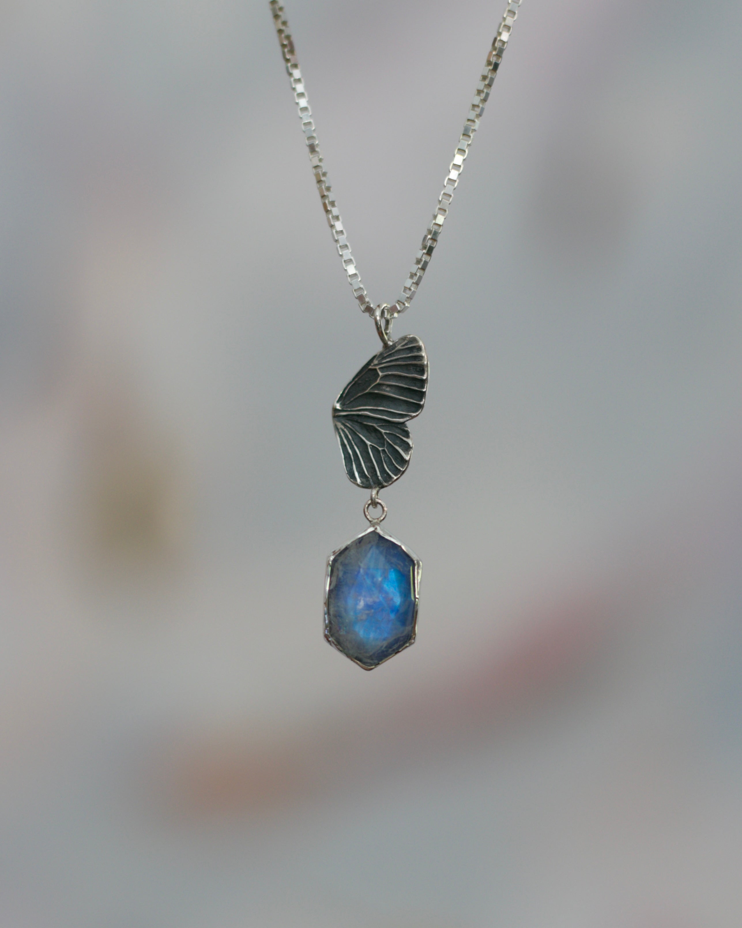 Butterfly Moon Necklace