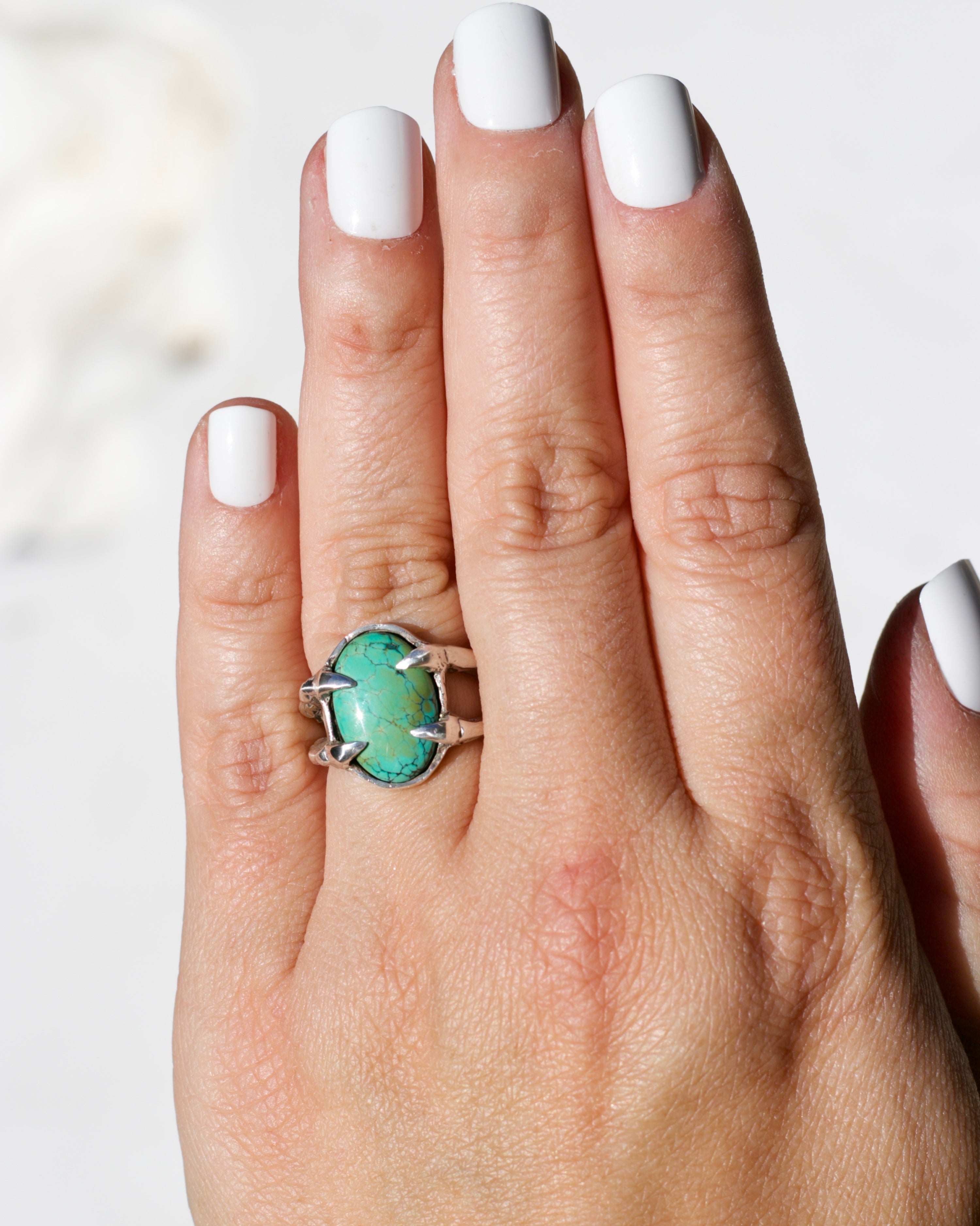 Turquoise Claw Ring