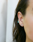 Droplet Ear Cuff - Turquoise