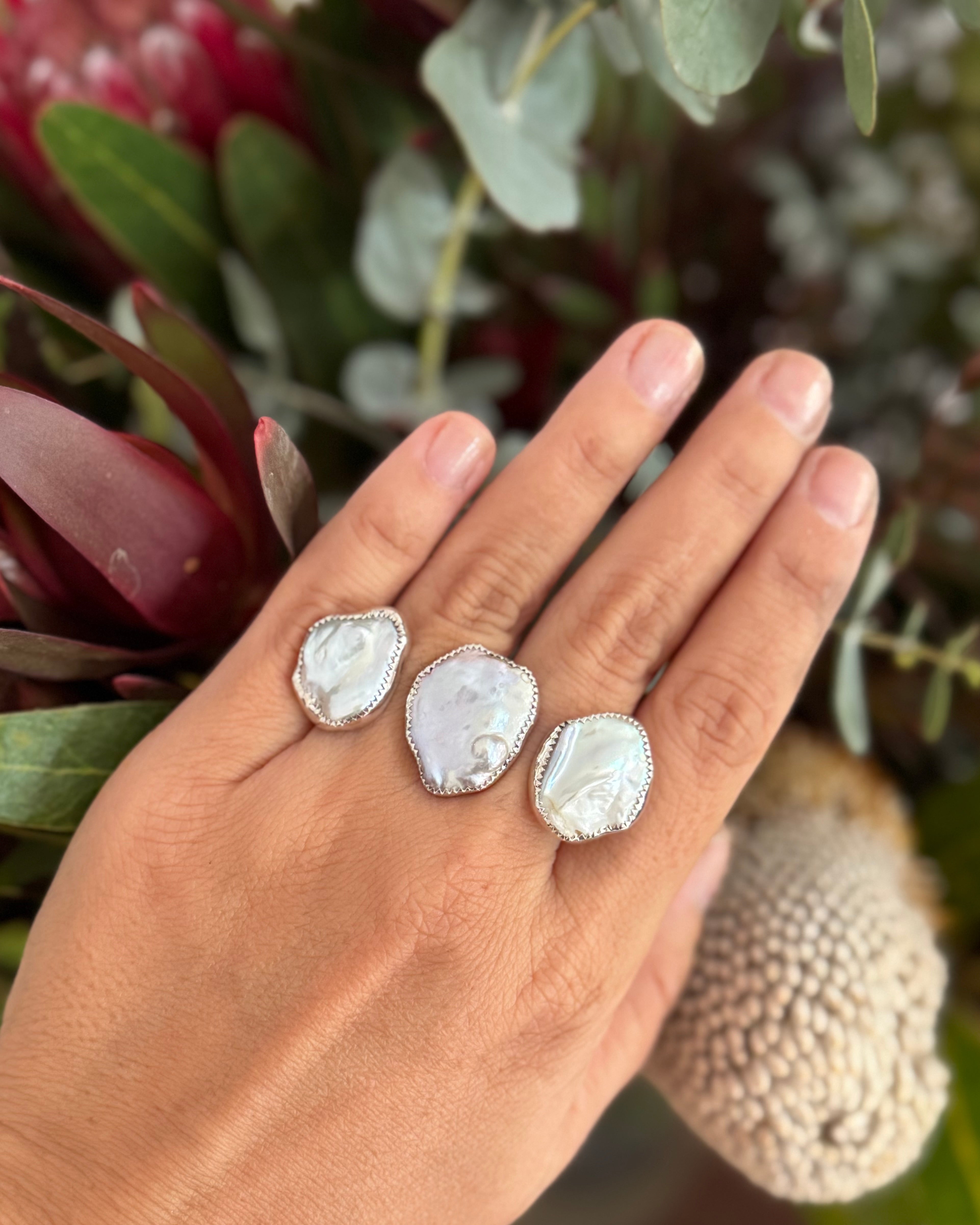 Fresh Water Pearl Floating Ring