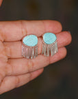 Fringe Earrings in Turquoise - PRE ORDER