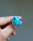 Turquoise Egg Ring - Size 9 1/4