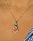 Turquoise and Shell Necklace