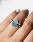 Opal cluster ring