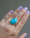 Turquoise Egg Ring - Size 9 1/4