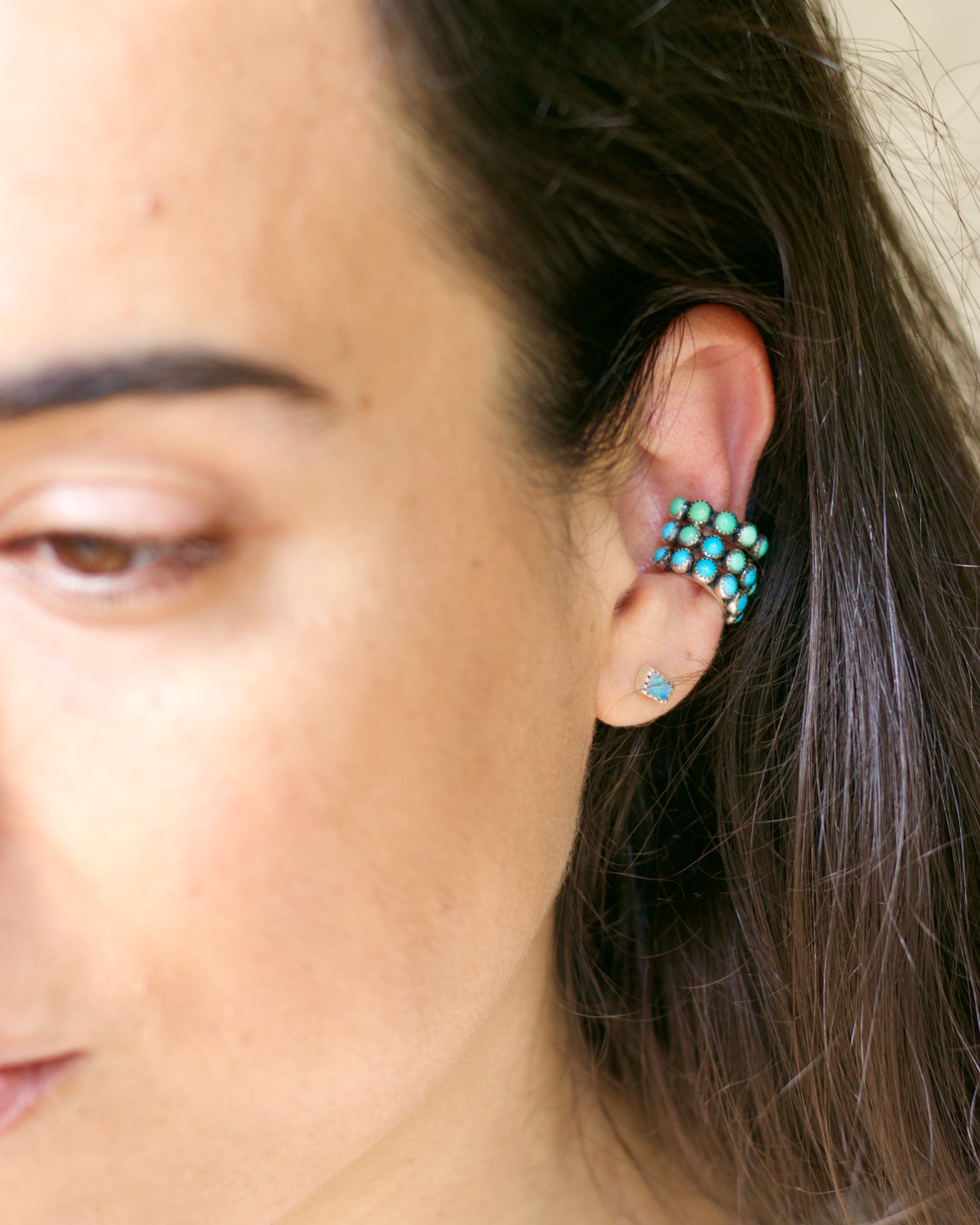 White Opal Ear Cuff