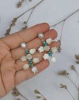 Blue Lilly Earrings
