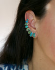 Skinny Turquoise Ear Cuff n.2
