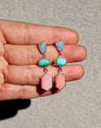 Turquoise, Opal and Pink Opal Drop