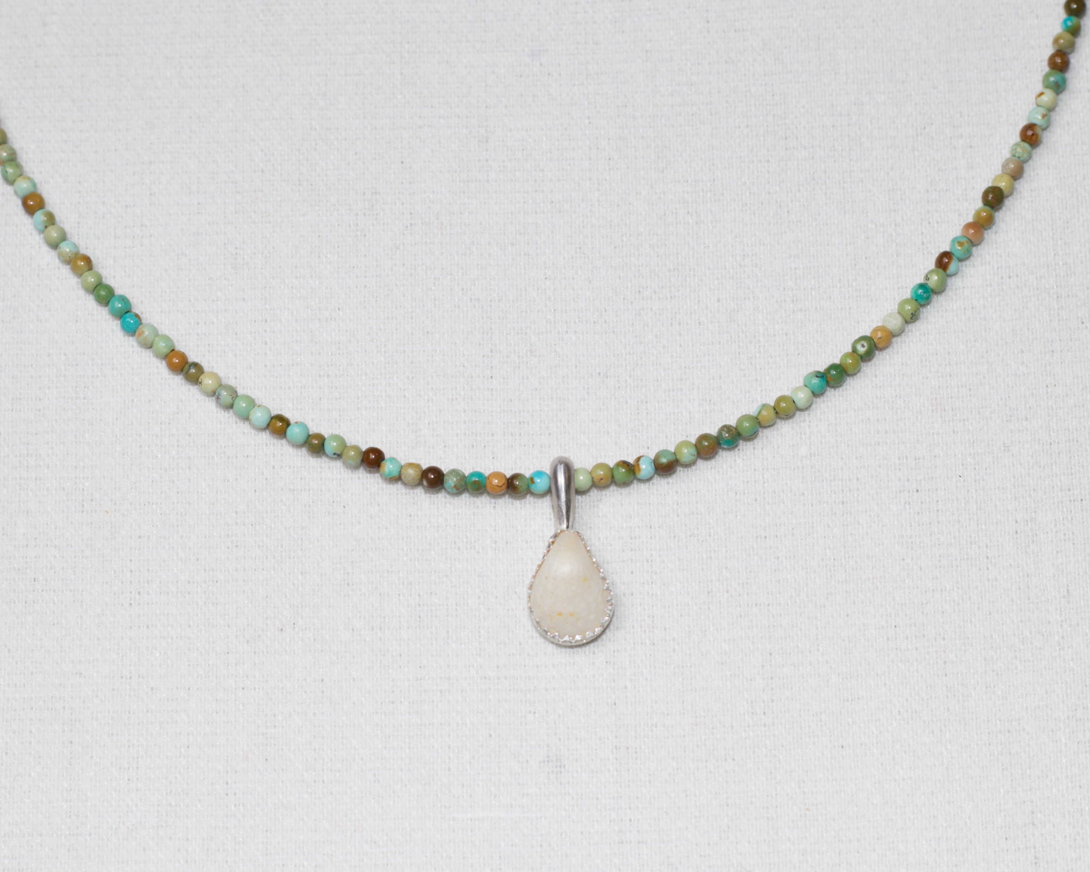 Turquoise Beaded mini Mermaid Necklace