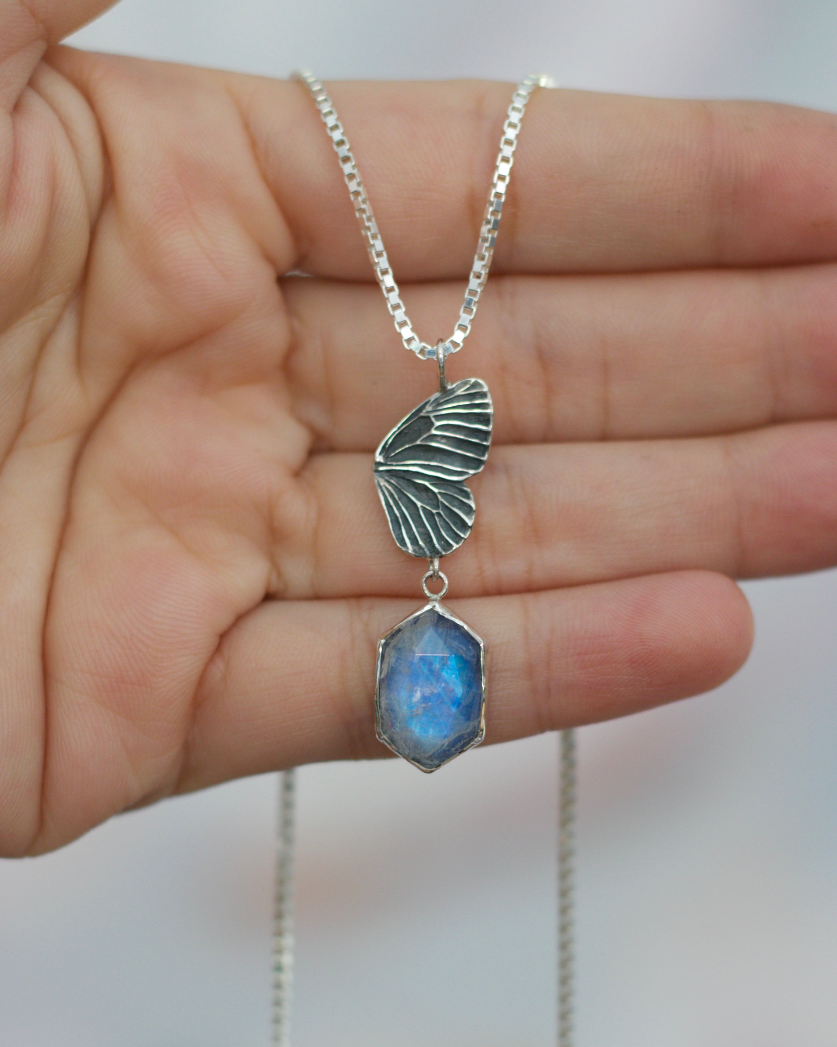 Butterfly Moon Necklace