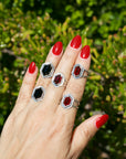 Black Onyx Vamp Ring Size 7