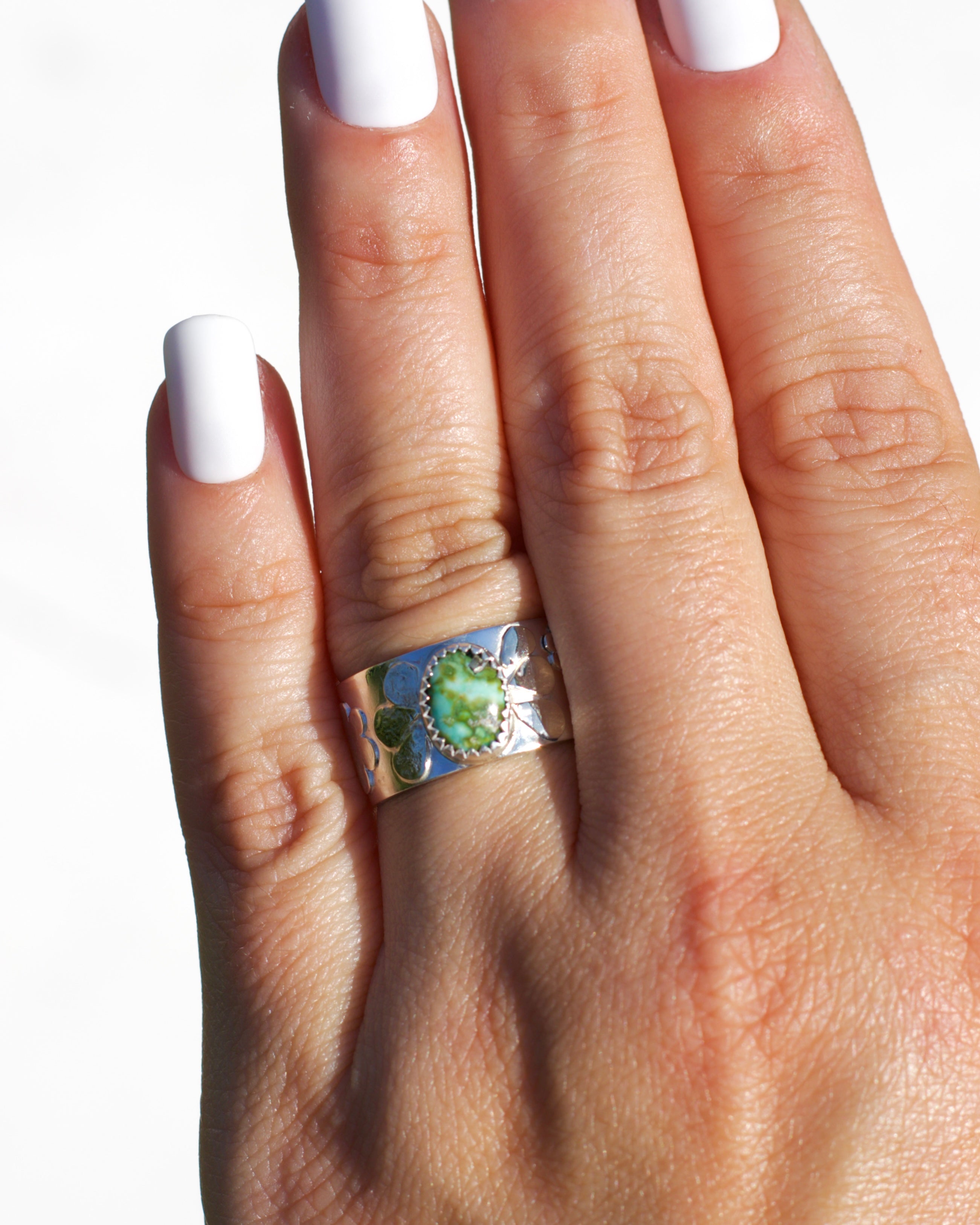 Floral Turquoise Ring